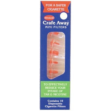 crafe away cigarette Mini Filters 12x10s one pack of Crafe Away