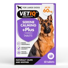 VETIQ Serene Calming +Plus Tablets for Dogs (up to 60kg) - 60 Tablets