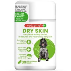 Vetzyme Dry Skin Tablets for Dogs - 30s