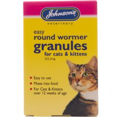 Johnson's Veterinary Easy Round Wormer Granules for Cats & Kittens 3s