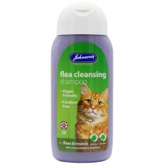 Johnson's Veterinary Cat Flea Cleansing Shampoo 200ml