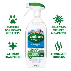 Zoflora Fresh Home Disinfectant Spray - Mountain Air (800ml)