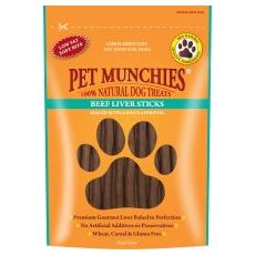 Pet Munchies Beef Liver Sticks Dog Treats - 90g
