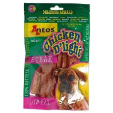 Antos Chicken D'Light Steak Dog Treat - 10's