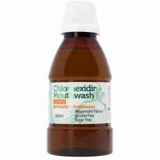 Chlorhexidine 0.2% w/v Antiseptic Mouthwash Peppermint Flavour 300ml