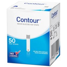 Contour Blood Glucose Test Strips 50s