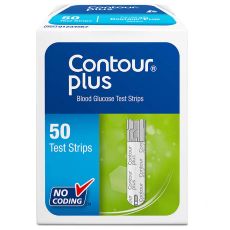 Contour Plus Blood Glucose Test Strips 50s