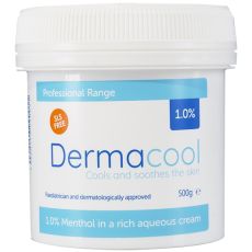 Dermacool 1% Menthol in Aqueous Cream 500g Pot