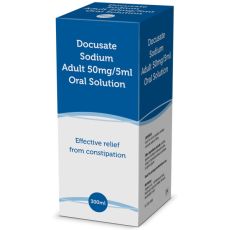 Docusate Sodium Adult 50mg/5ml Oral Solution 300ml