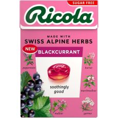 Ricola Swiss Herb Sweets Blackcurrant Sugar Free 45g