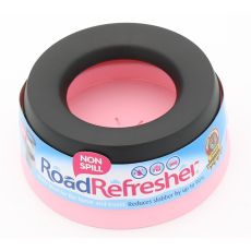 Road Refresher Non-Spill Dog Bowl - Pink