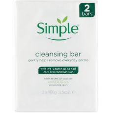 Simple Cleansing Bar 2x100g