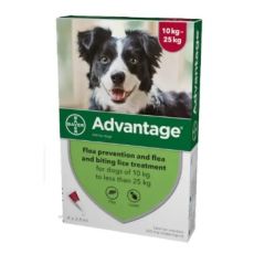 Advantage Spot On 4's (Dogs 10-25kg)