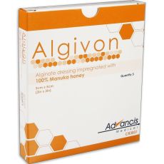 Algivon Honey Dressing 10cm x 10cm 5s