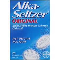 Alka Seltzer Original Effervescent Tablets 20s