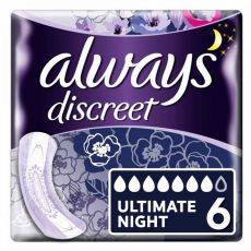 Always Discreet Ultimate Night Pads 6s