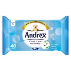Andrex Classic Clean Washlets 40s