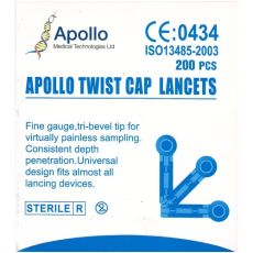 Apollo Twist Cap Lancets 200s