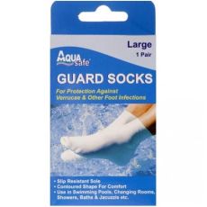 Aqua Safe Guard Socks Large (Size 6-8) 1Pair