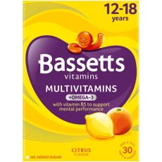 Bassetts 12-18 Years Multivitamins + Omega-3 Citrus Flavour 30s