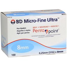 BD Micro-Fine Ultra Pen Needles 8mm 100s