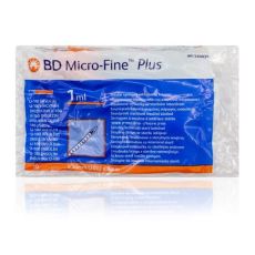 BD Micro-Fine+ U-100 Insulin Syringe Needles 1ml 30g 0.3mm 10s