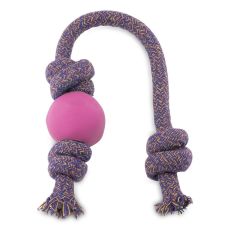 Beco Natural Rubber Ball on Rope - Pink