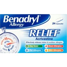 Benadryl Allergy Relief Capsules 24s