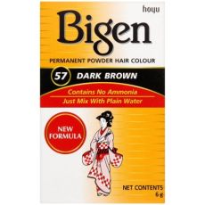 Bigen Permanent Powder Hair Colour - No 57 Dark Brown