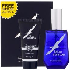 Blue Stratos Gift Set (Eau de Toilette 50ml + Shave Gel 25ml)