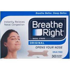 Breathe Right Nasal Strips - Regular Size 30s