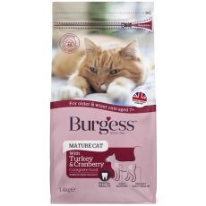 Burgess Mature Cat Food 1.4kg - Turkey & Cranberry