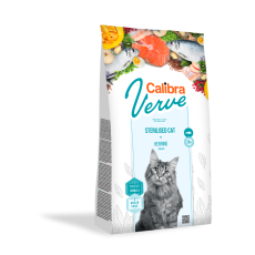 Calibra Verve Sterilised Cat Food - Herring (Grain-Free)