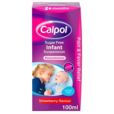 Calpol Infant Strawberry Flavoured Sugar Free Suspension 100ml