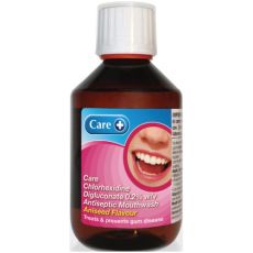 Care Chlorhexidine Digluconate 0.2% w/v Antiseptic Mouthwash Aniseed Flavour 300ml