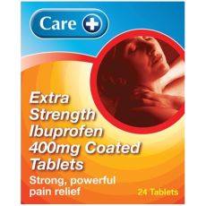 Care Extra Strength Ibuprofen 400mg Coated Tablets 24s