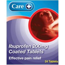 Care Ibuprofen 200mg Coated Tablets 24s