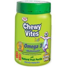 Chewy Vites Kids Omega 3 + Vitamin Fruity Jelly Bears 30s