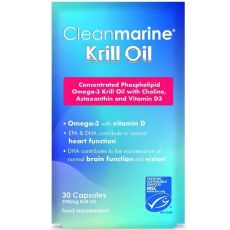 Cleanmarine Krill Oil Capsules 30s