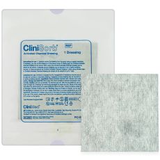 CliniSorb Activated Charcoal Dressing 10cm x 20cm 10s (2310)