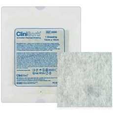 CliniSorb Activated Charcoal Dressing 10cm x 10cm 10s (2305)