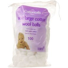 Cottontails Soft Large Cotton Wool Balls 100s