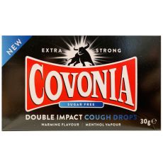 Covonia Double Impact Cough Drops Sugar Free 30g