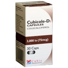 Cubicole D3 Capsules 30s (Various Strengths)