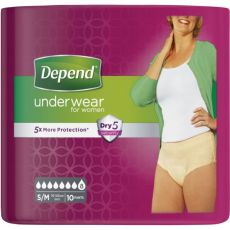 Depend Absorbent Underwear for Women Small/Medium 10s