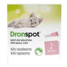 Dronspot 30mg/7.5mg Spot-on Solution for Small Cats 2s