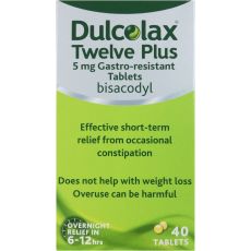 Dulcolax Twelve Plus Tablets (40s or 100s)