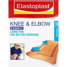 Elastoplast Fabric Knee & Elbow Plasters 10s