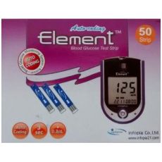 Element Blood Glucose Test Strips 50s