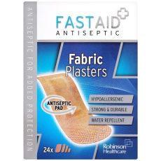 Fast Aid Antiseptic Fabric Plasters 24s